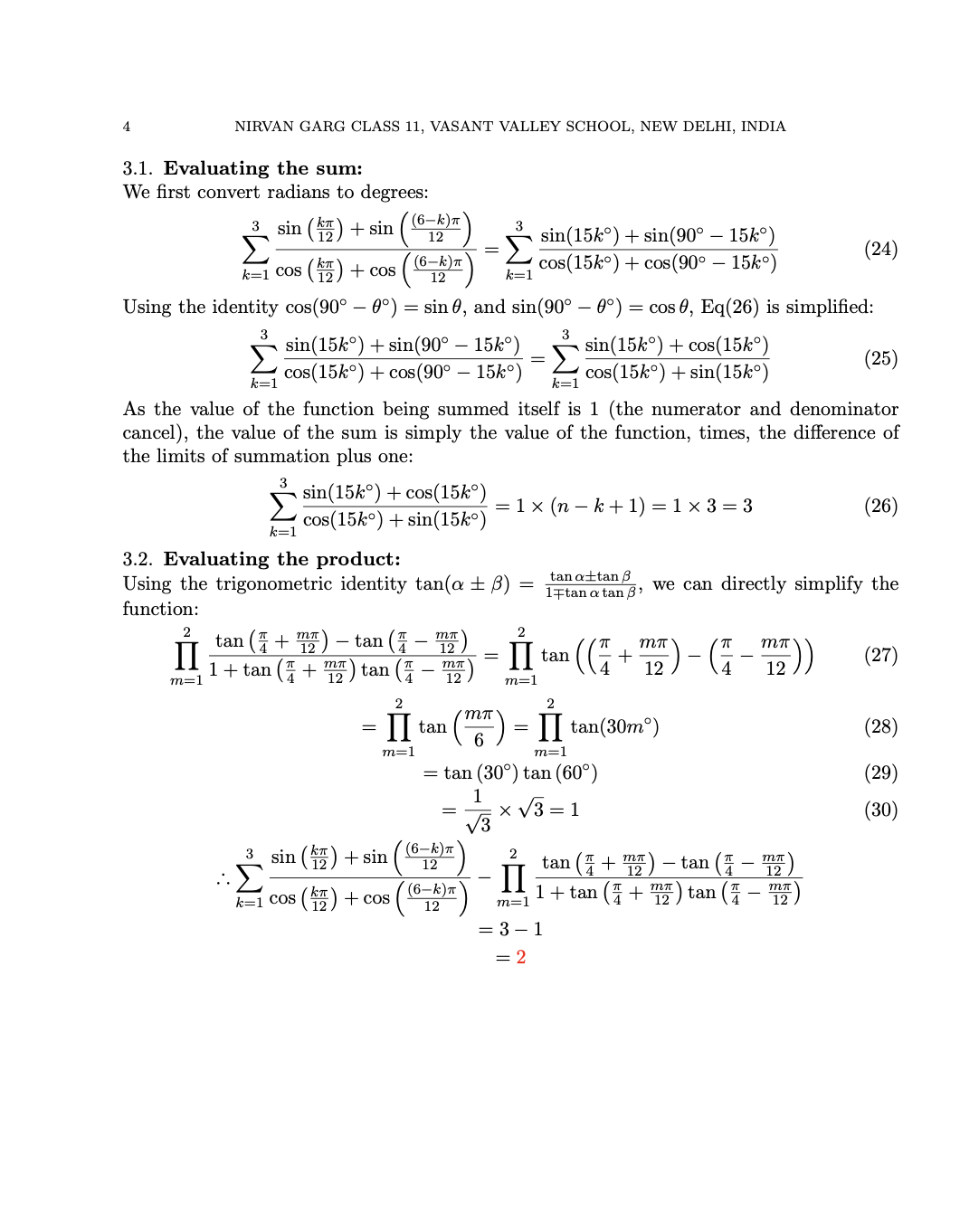 Bronze Honour - International Youth Math Challenge 2025