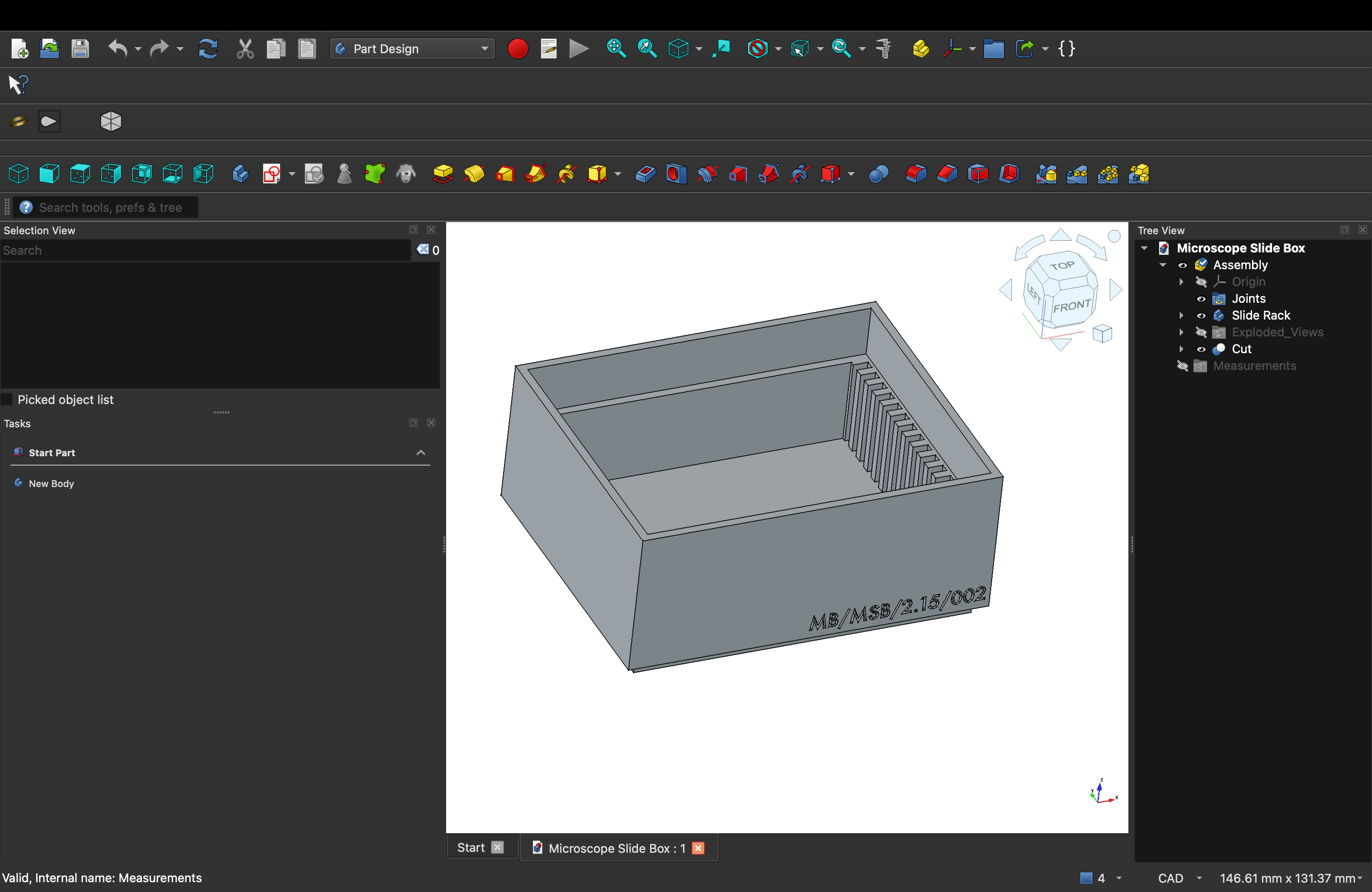 3D Printed Microscope Slide Box